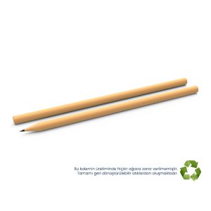 Yuvarlak Naturel Kurşun Kalem